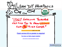 Tablet Screenshot of easydiyaquaponics.com